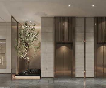 Modern Office Elevator Hall-ID:824773075