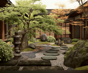Japanese Style Courtyard/landscape-ID:463450917