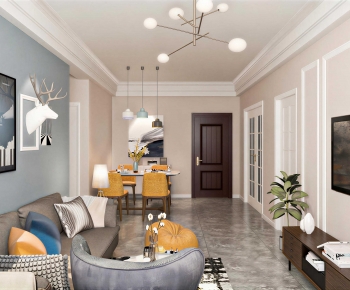 Nordic Style A Living Room-ID:188728098