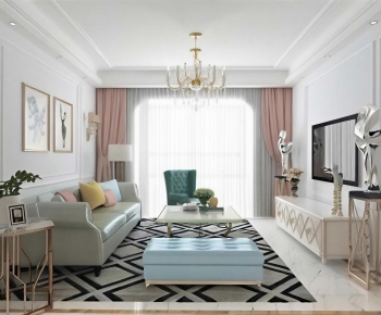 American Style A Living Room-ID:117590441