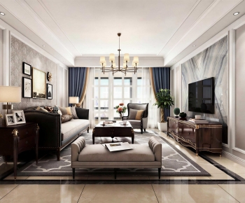 American Style A Living Room-ID:265080933