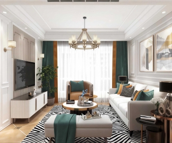 American Style A Living Room-ID:583297972