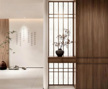 New Chinese Style Hallway-ID:641208896