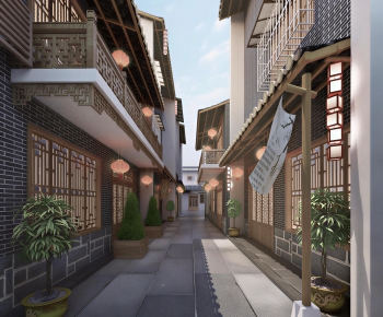 Chinese Style Commercial Street-ID:838658881