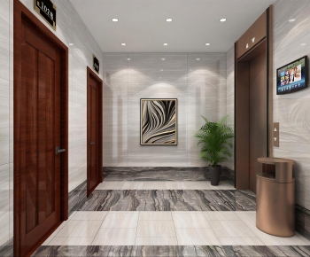 Modern Office Elevator Hall-ID:945422894