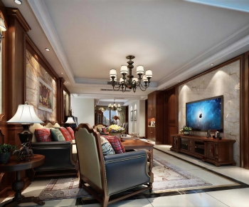 American Style A Living Room-ID:670603996