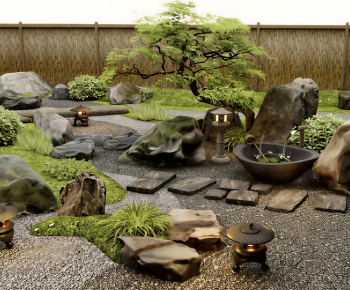 Japanese Style Courtyard/landscape-ID:501360894