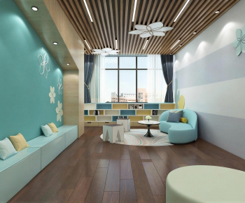 Modern Children's Reading Room-ID:787982941