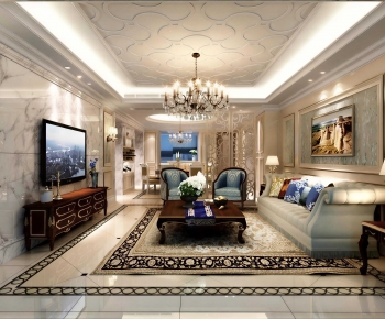 European Style A Living Room-ID:419404986