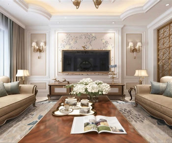 European Style A Living Room-ID:397769937