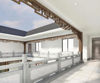 New Chinese Style Hallway-ID:433239942