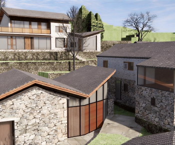 Modern Appearance Of Commercial Building-ID:321309091