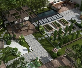 Modern Courtyard/landscape-ID:974198106
