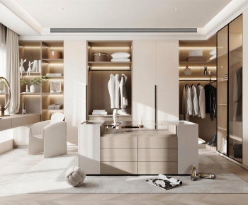 Modern Clothes Storage Area-ID:874583966