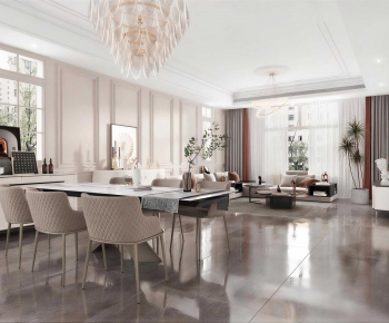 American Style Dining Room-ID:597615961