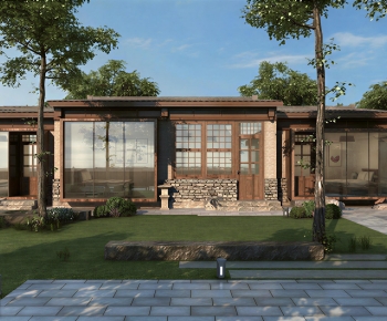 New Chinese Style Courtyard/landscape-ID:446729909