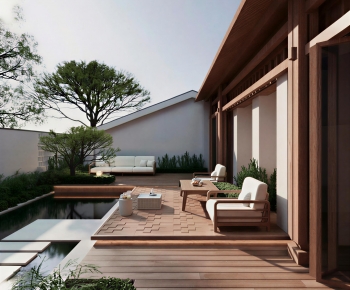 New Chinese Style Courtyard/landscape-ID:261667976