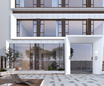 Modern Appearance Of Commercial Building-ID:214149009