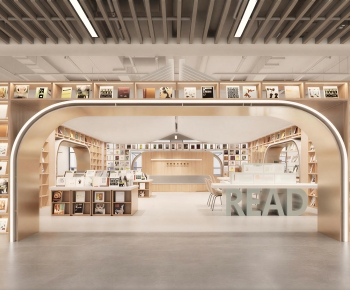 Modern Bookstore Book Bar-ID:936707971