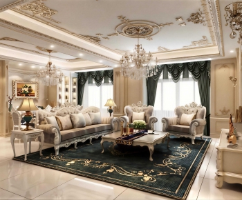 European Style A Living Room-ID:982935913