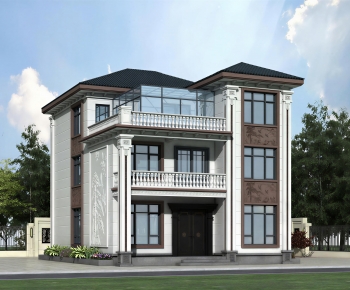 New Chinese Style Detached Villa-ID:380574948
