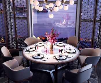 Modern Dining Table And Chairs-ID:103850472