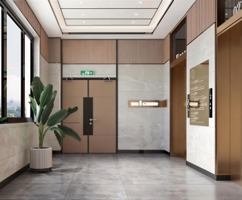 Modern Office Elevator Hall-ID:293976071