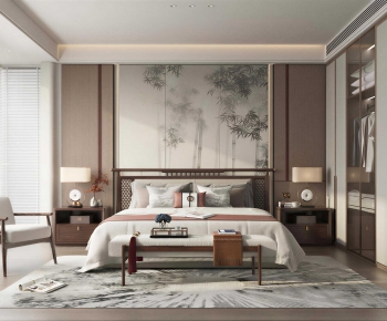 New Chinese Style Bedroom-ID:810097935