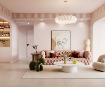 Modern A Living Room-ID:507461071