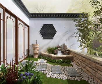 New Chinese Style Courtyard/landscape-ID:506219957