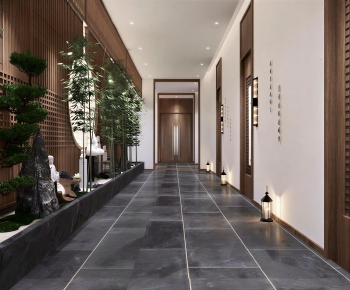 New Chinese Style Hallway-ID:195871116