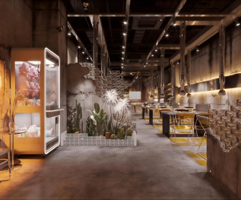 Industrial Style Barbecue Restaurant-ID:645440103