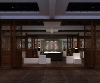 New Chinese Style Exhibition Hall-ID:409228096