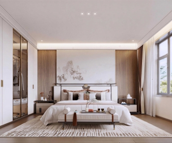 New Chinese Style Bedroom-ID:364537954
