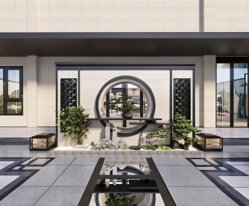 New Chinese Style Courtyard/landscape-ID:342617039