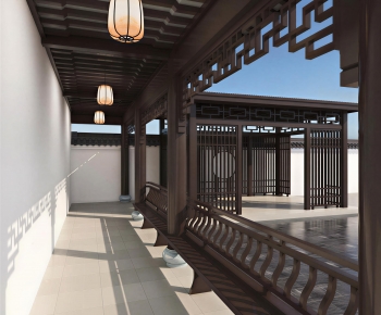 New Chinese Style Courtyard/landscape-ID:387743955