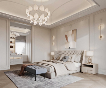 French Style Bedroom-ID:660689121