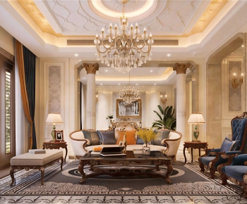 European Style A Living Room-ID:822467091