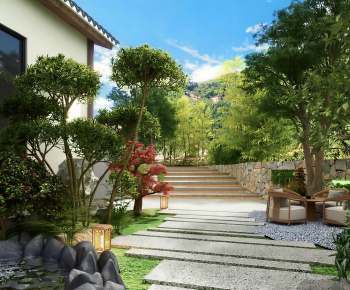 New Chinese Style Courtyard/landscape-ID:533965119