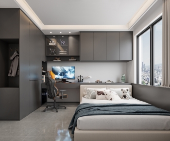Modern Boy's Room And Son's Room-ID:924520025