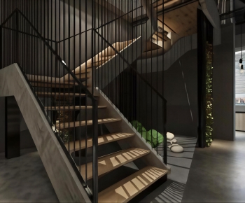 Industrial Style Stairwell-ID:570972924