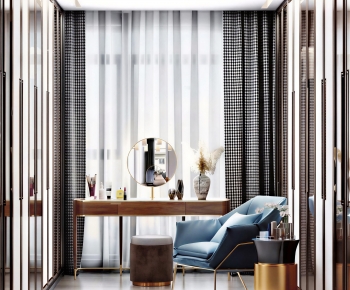 Modern Clothes Storage Area-ID:965722087