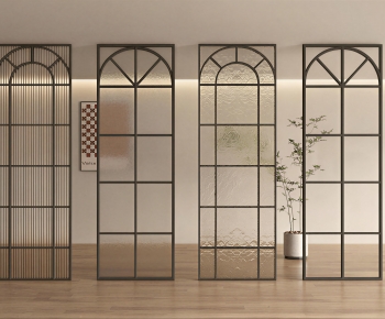 French Style Glass Screen Partition-ID:935130197