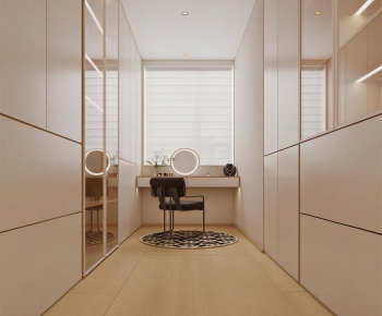 Modern Clothes Storage Area-ID:441734086