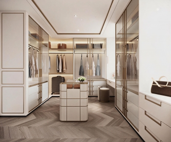 Modern Clothes Storage Area-ID:130476956