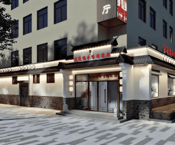 New Chinese Style Facade Element-ID:264642009