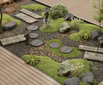 Japanese Style Courtyard/landscape-ID:895705949
