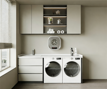 Modern Laundry Cabinet-ID:956549691