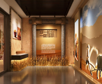 New Chinese Style Exhibition Hall-ID:698415998