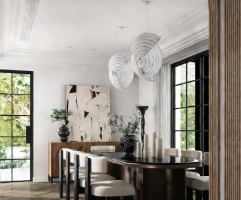 Retro Style Dining Room-ID:707560069